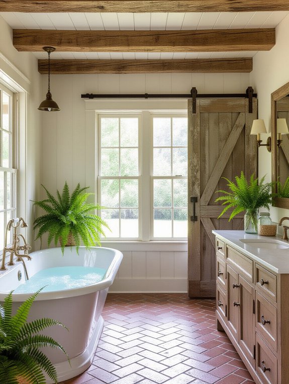 cozy rustic bathroom retreat