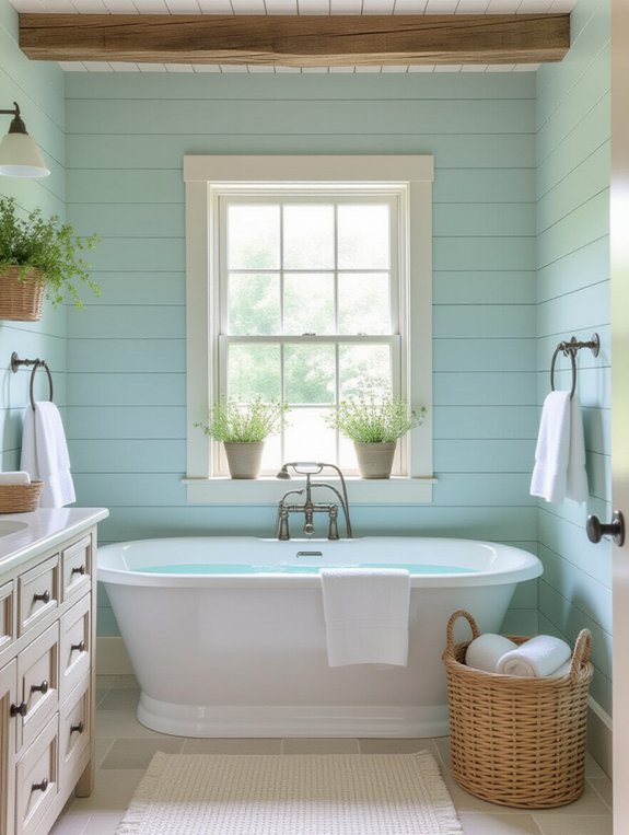 cozy rustic blue retreat