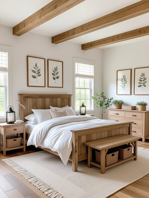 cozy rustic farmhouse bedroom