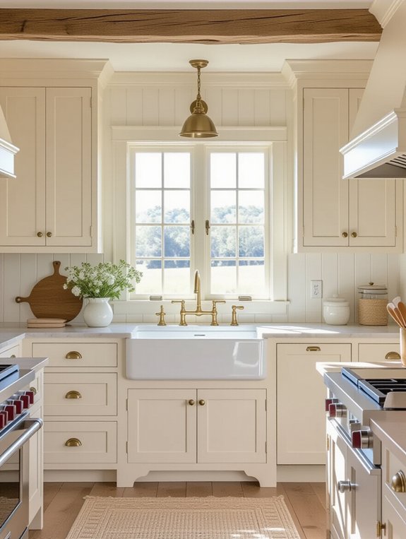 cozy rustic farmhouse cabinets