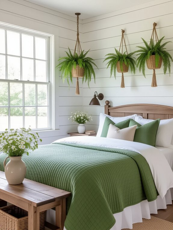 cozy rustic green sanctuary