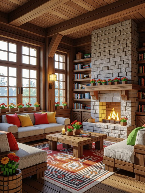 cozy rustic living room