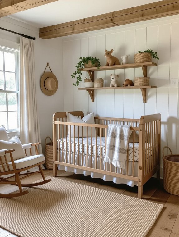 cozy rustic nursery design