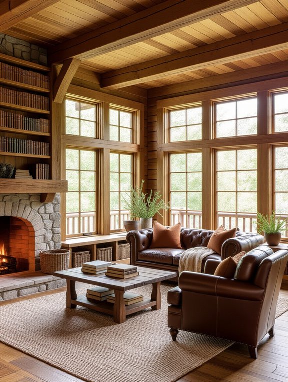 cozy rustic reading retreat