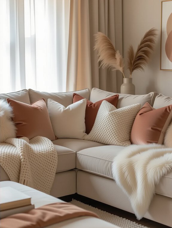 cozy soft textured fabrics