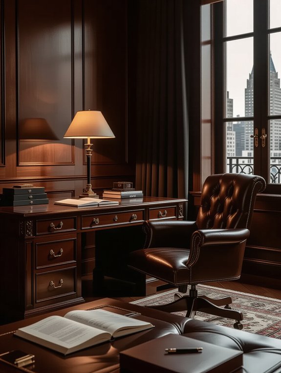 cozy sophisticated office retreat