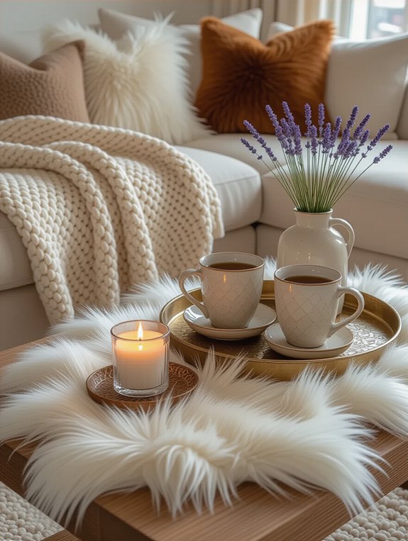 cozy textiles for comfort