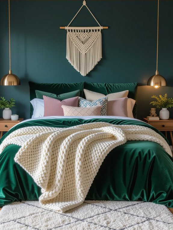 cozy textiles for warmth