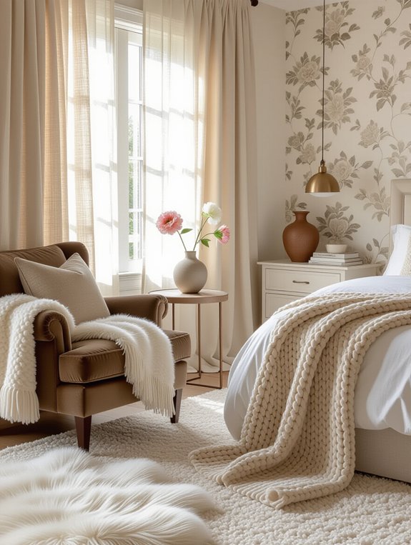 cozy textured bedroom layers
