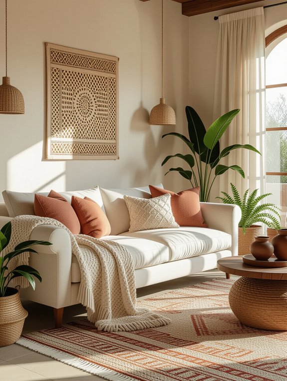 cozy vibrant textured throws