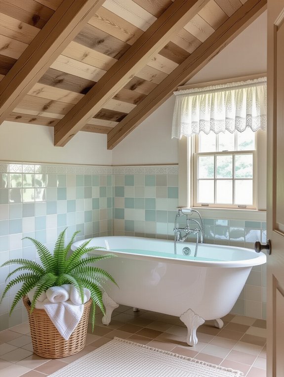 cozy vintage bathroom retreat