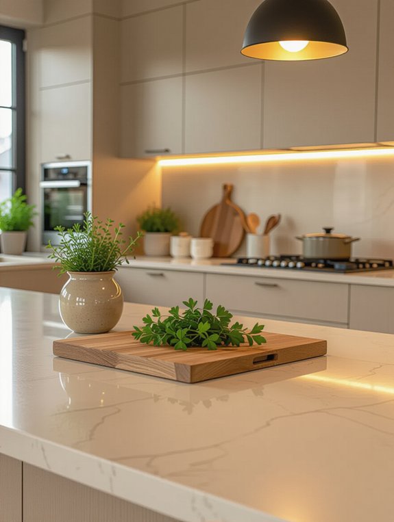 cozy warm beige quartz