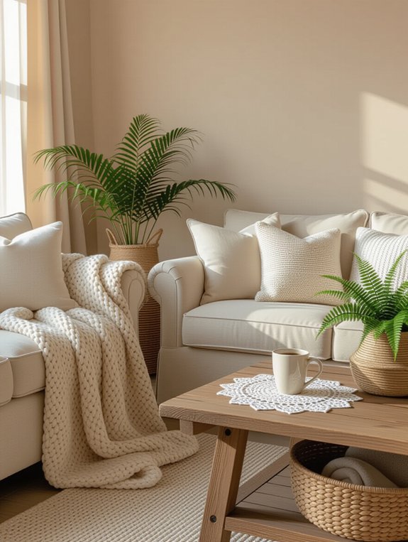 cozy warm neutral hues