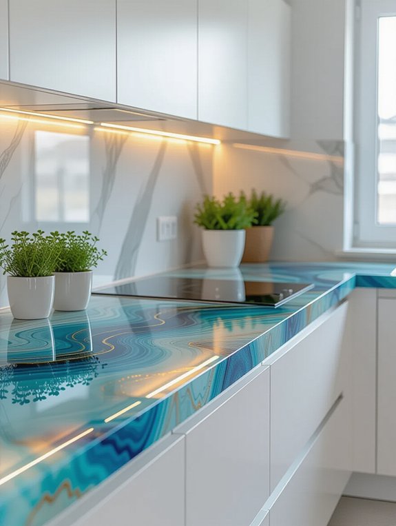 creative countertop resin designs