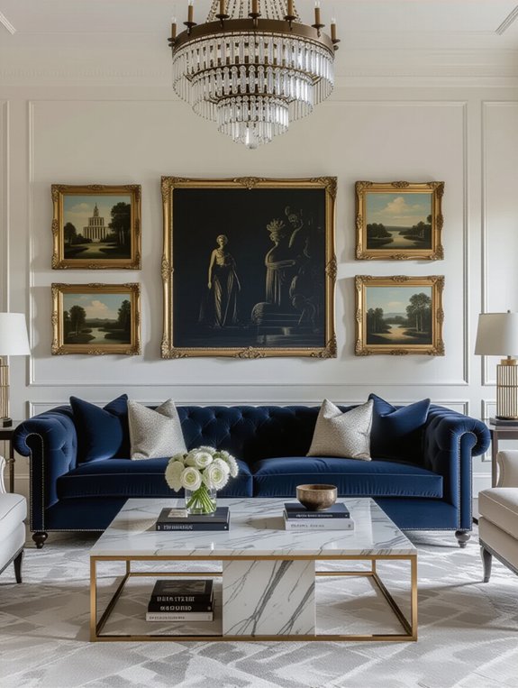 curated gallery wall design