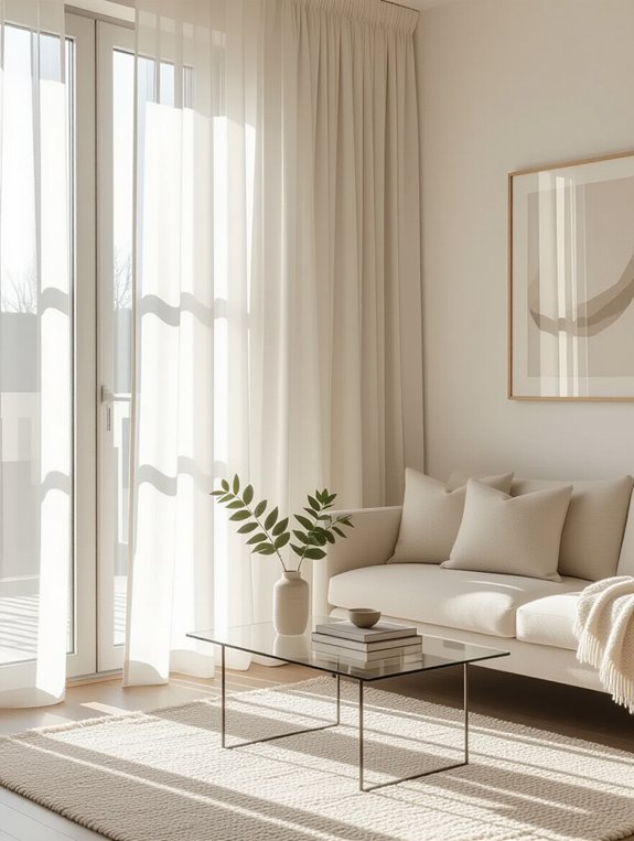 curtains enhance vertical space