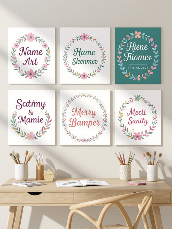 custom name art decor