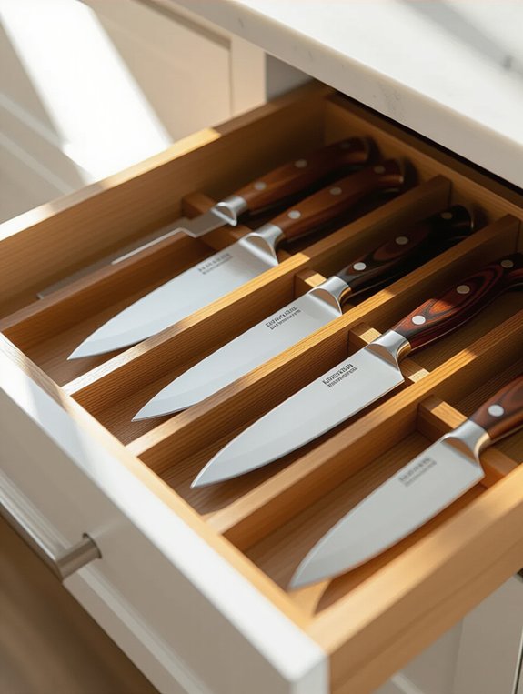 custom organized knife storage
