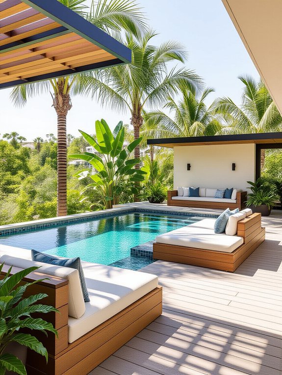 custom seating for pools