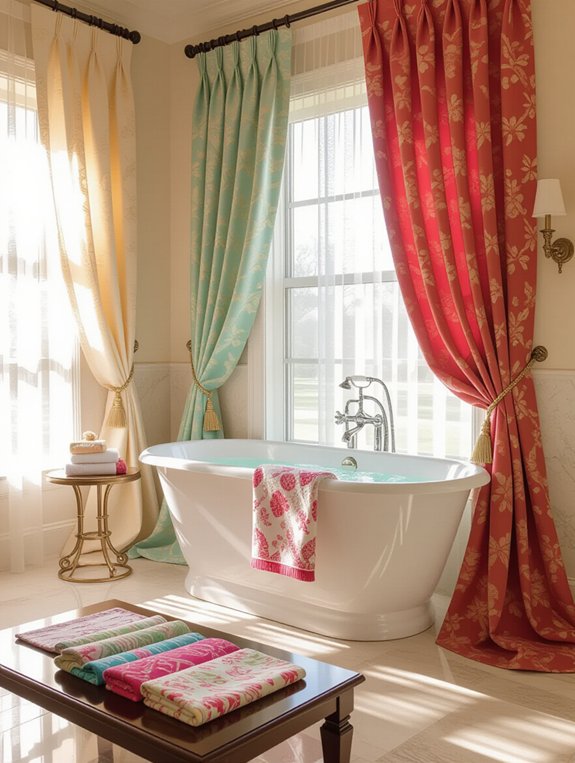 customizable bathroom fabric options