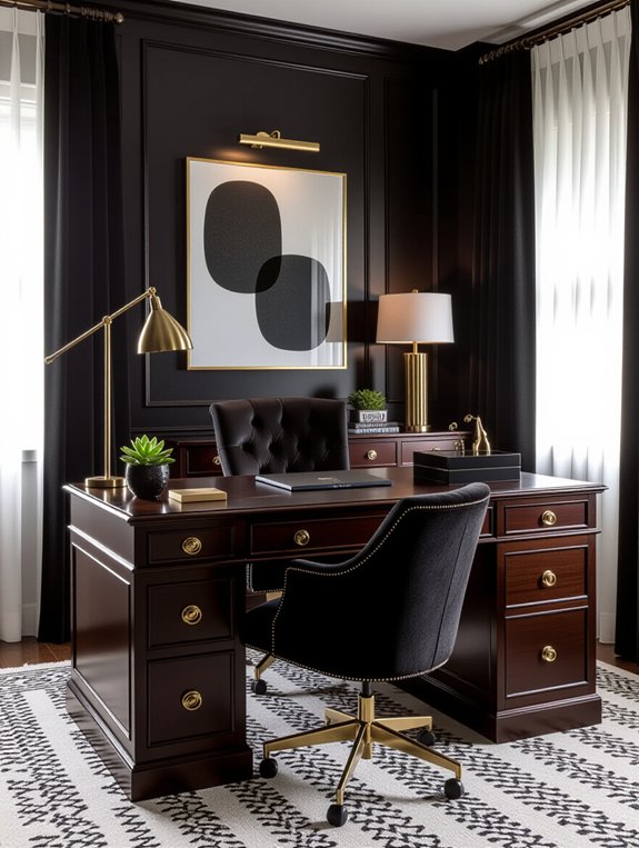 dark decor personal touches