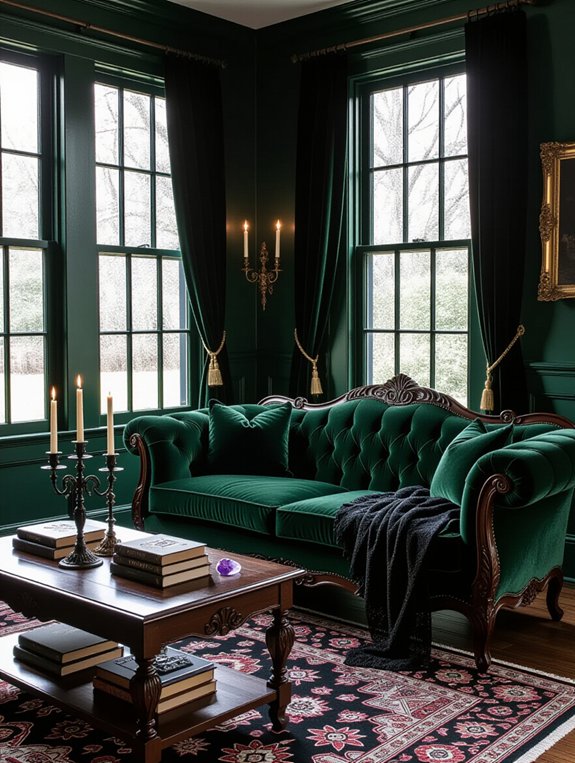 dark inviting moody ambiance