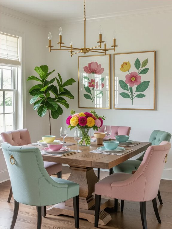 durable spacious playful dining room