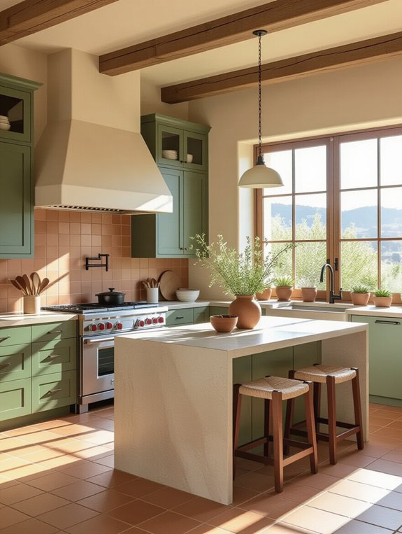 earthy kitchen color palettes