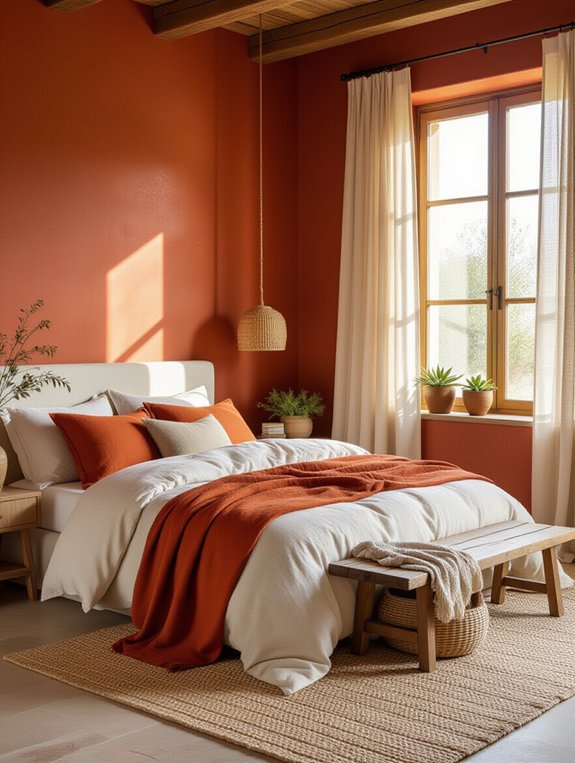 earthy tones create serenity