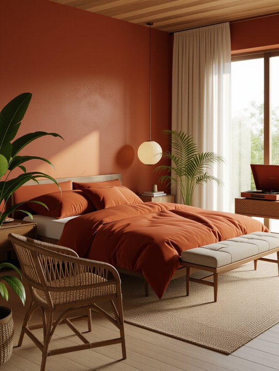 earthy tones create serenity