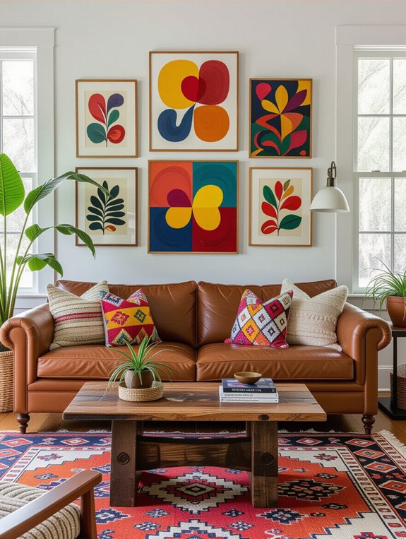 eclectic artistic space design