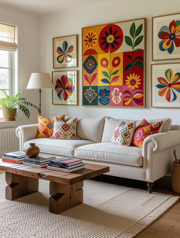 eclectic living room design
