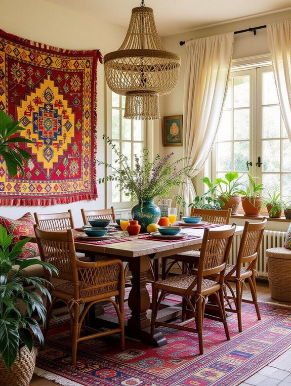 eclectic vibrant dining atmosphere