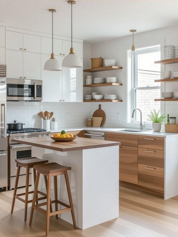 efficient l shaped kitchen design