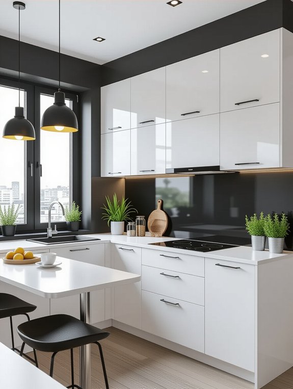 efficient one wall kitchen design