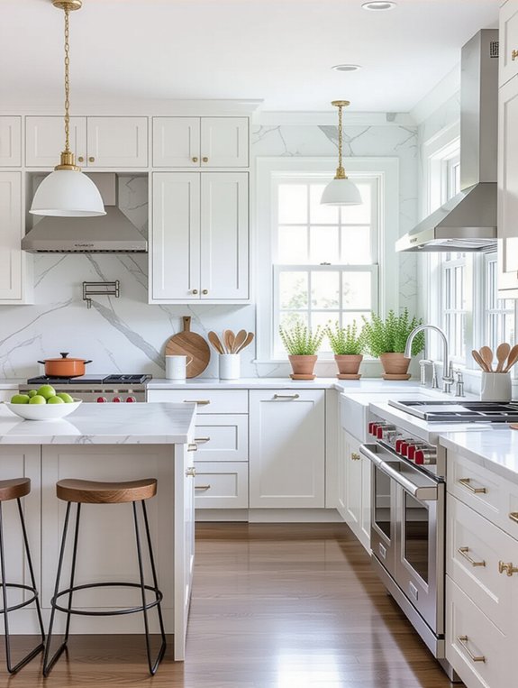 efficient u shaped kitchen design