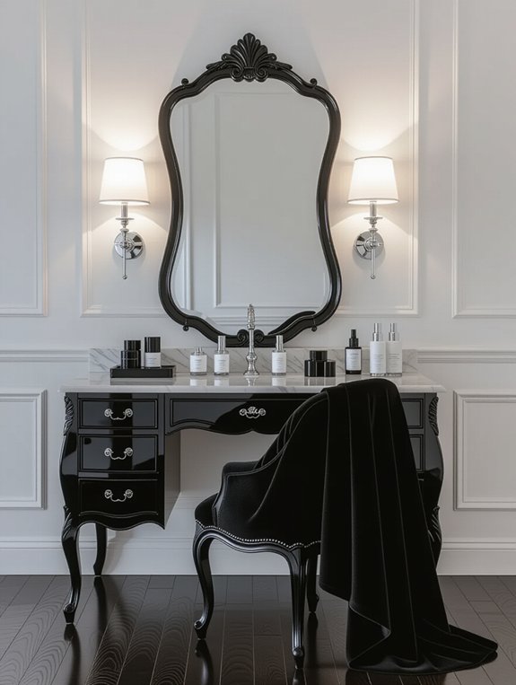 elegant black and white