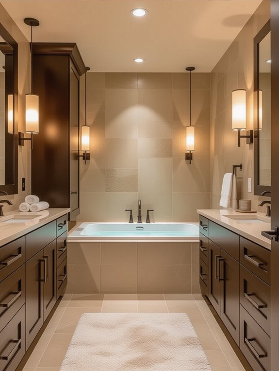 elegant brown lighting options