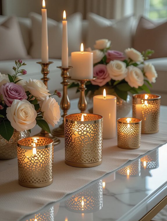 elegant candle arrangements suggested