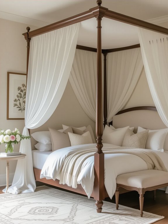elegant canopy bed benefits