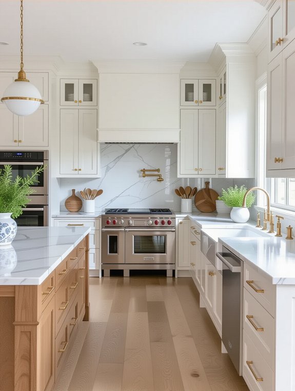 elegant classic white kitchen