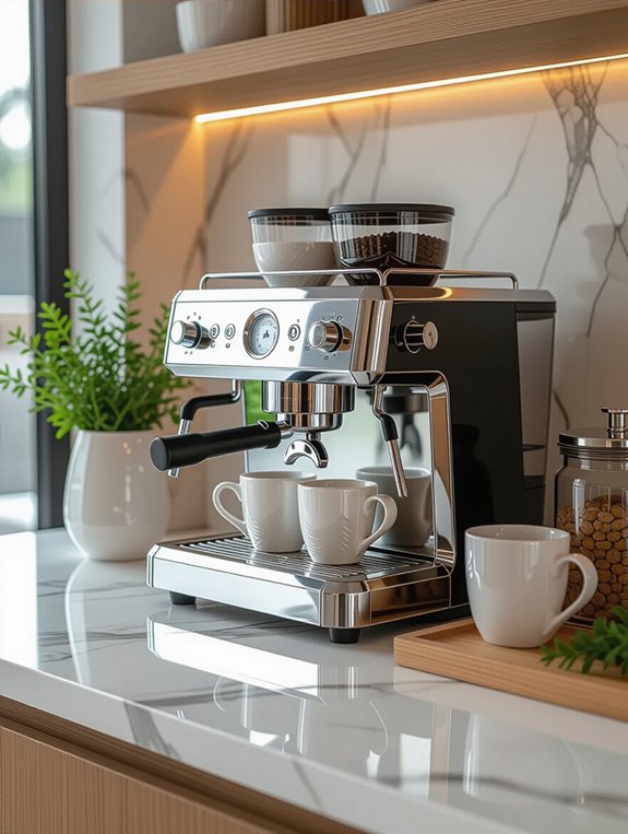 elegant coffee station design