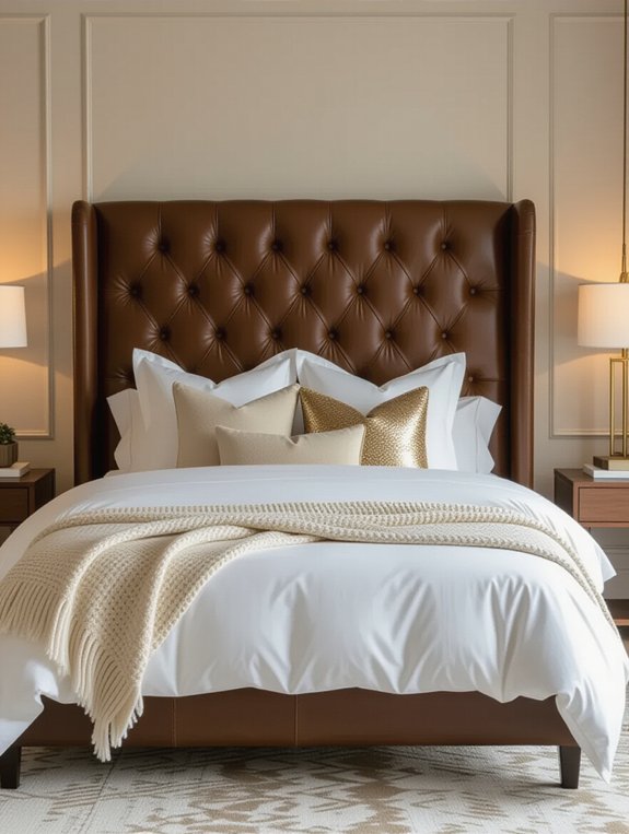 elegant durable leather headboards