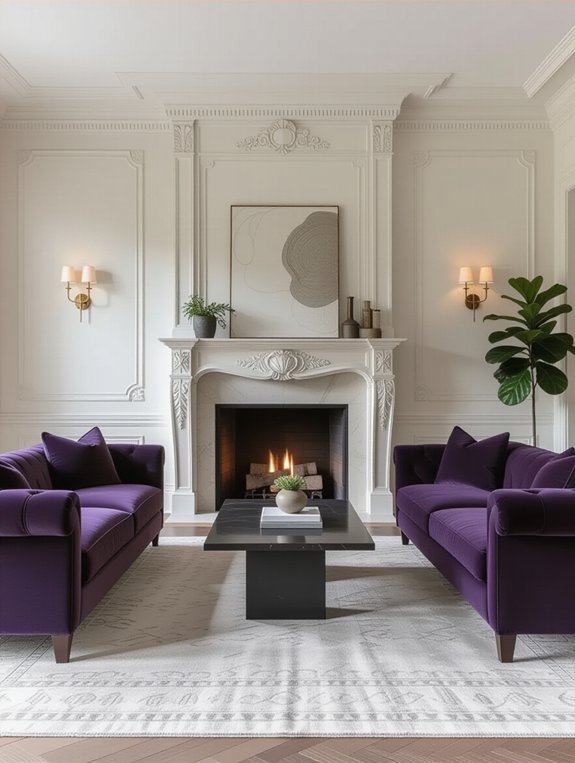 elegant fireplace focal point