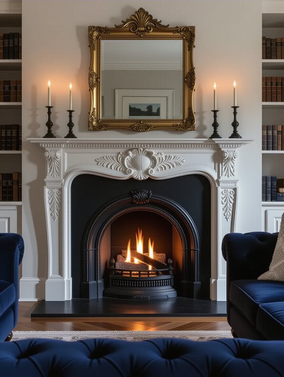 elegant fireplace mantel decor