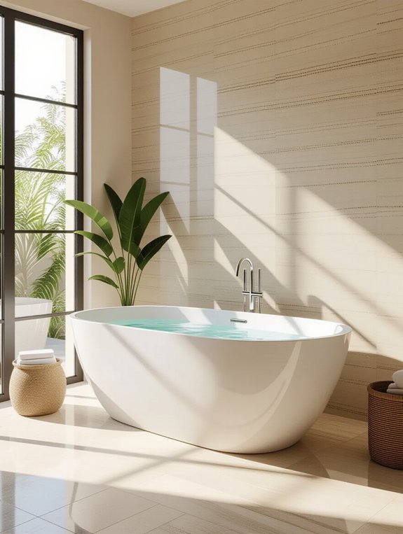 elegant freestanding bathtub design