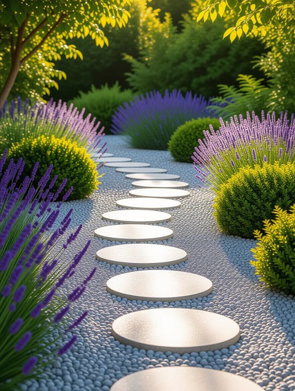 elegant gravel walkway enhancement