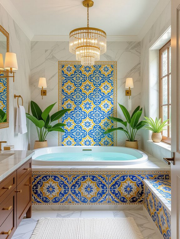 elegant marble bathroom finishes