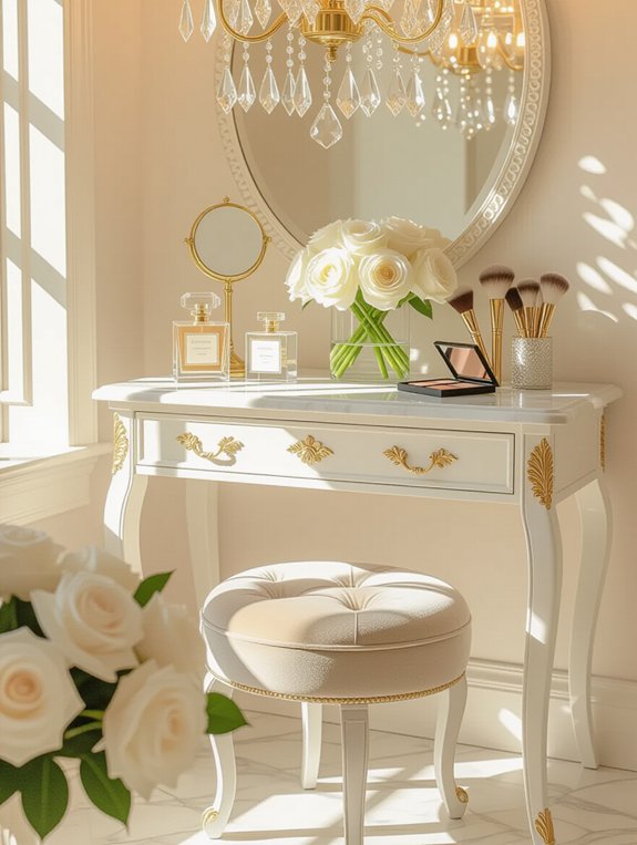 elegant marble vanity design