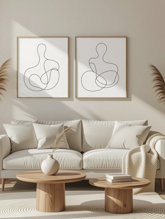 elegant minimalist line art